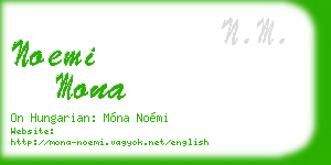 noemi mona business card